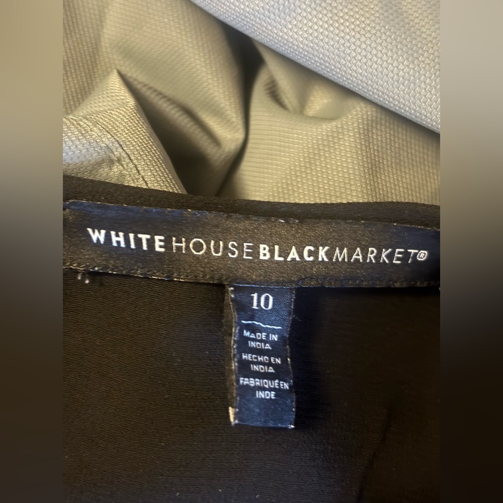 White House Black Market Black Embellished Tank Top - Picture 6 of 7